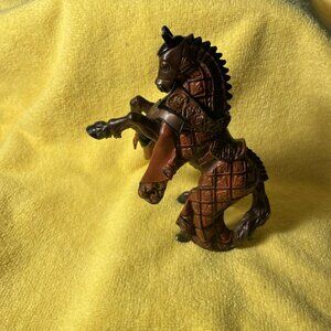 Papo Red Crown King of Knights War Horse Fantasy Action Figure 2007 #107 Retired